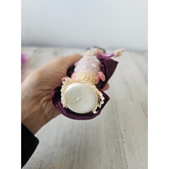 Vintage Elegance lady Victorian glass Italian ornament Xmas tree - Picture 9 of 9